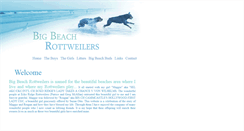 Desktop Screenshot of bigbeachrottweilers.com