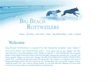Tablet Screenshot of bigbeachrottweilers.com